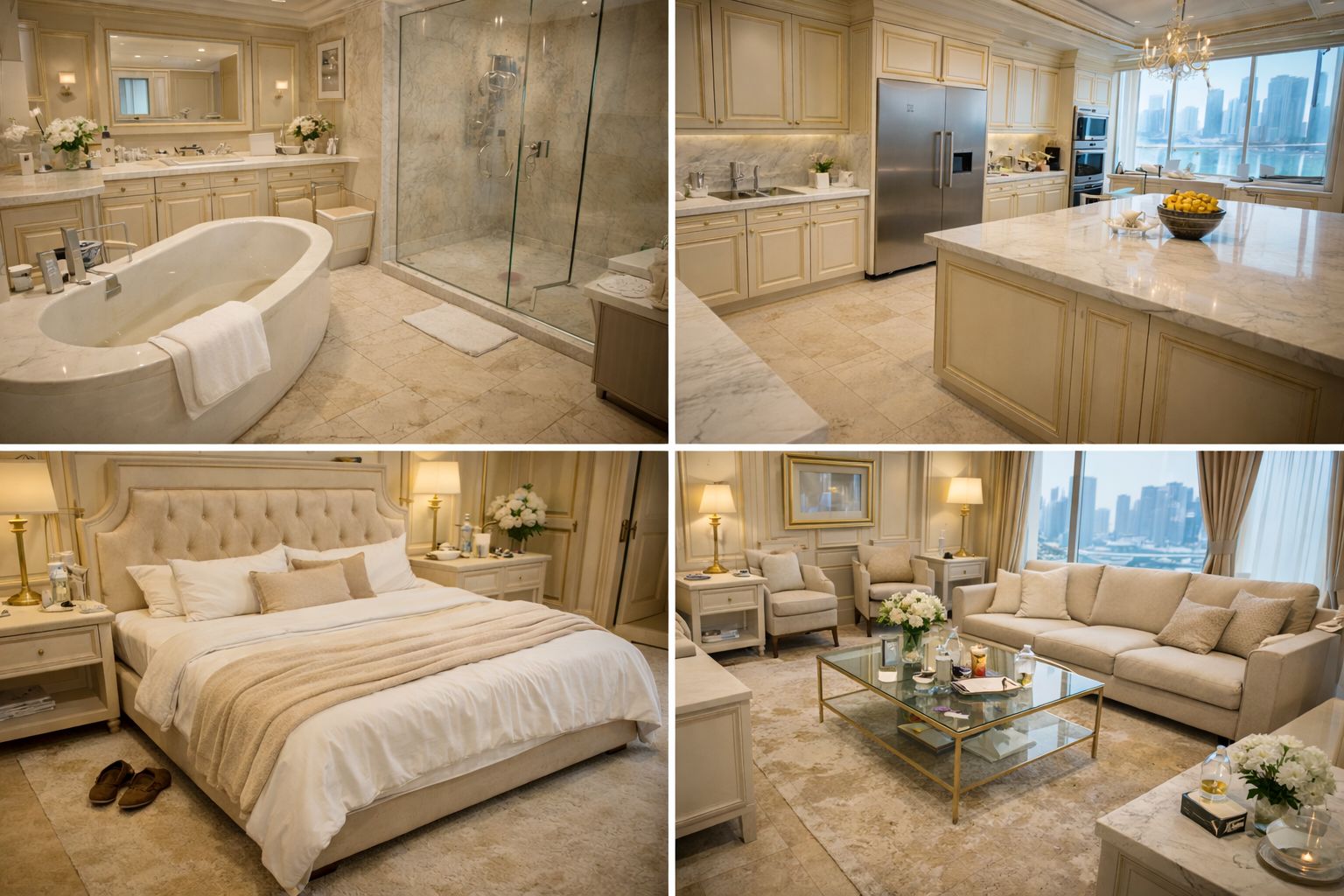 After cleaning residential house