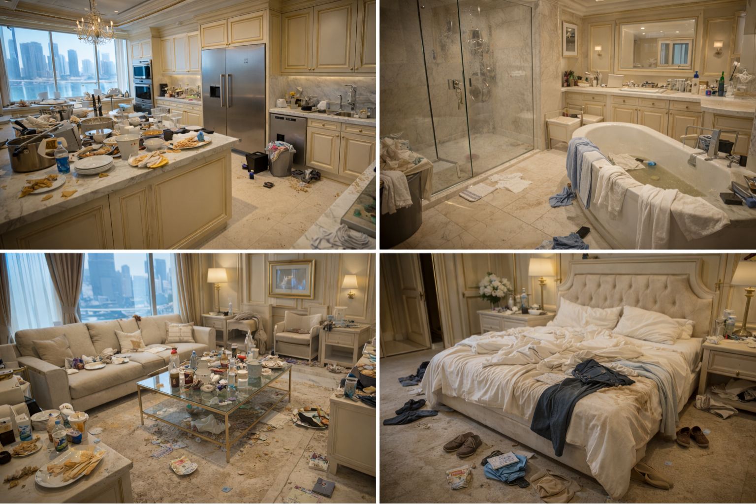 Before cleaning house